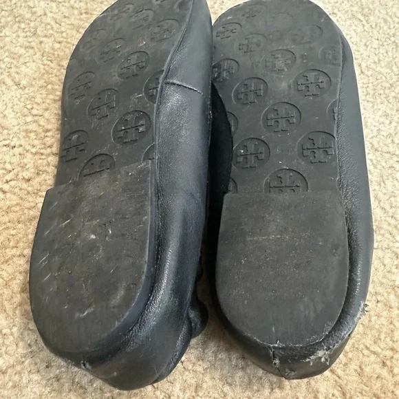 Black Flats with Gold Emblem - Picture 5 of 5